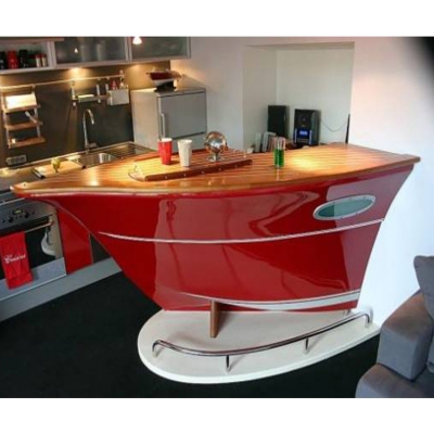 Luxury Design Wood Home Boat Bar Counter Stools