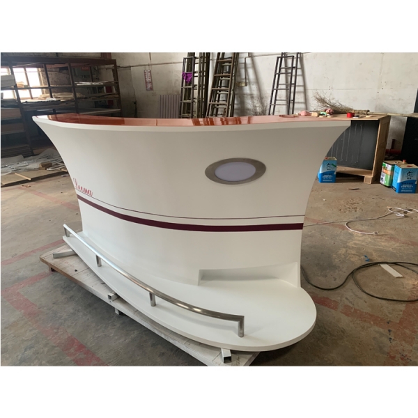 Custom Led Boat Counter Coffee Shop Display Counter