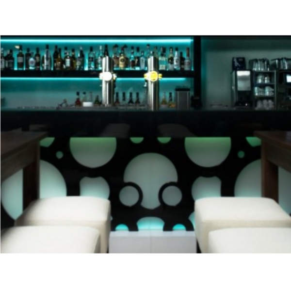 Custom Made Lounge Acrylic Glass Led Bar Counter