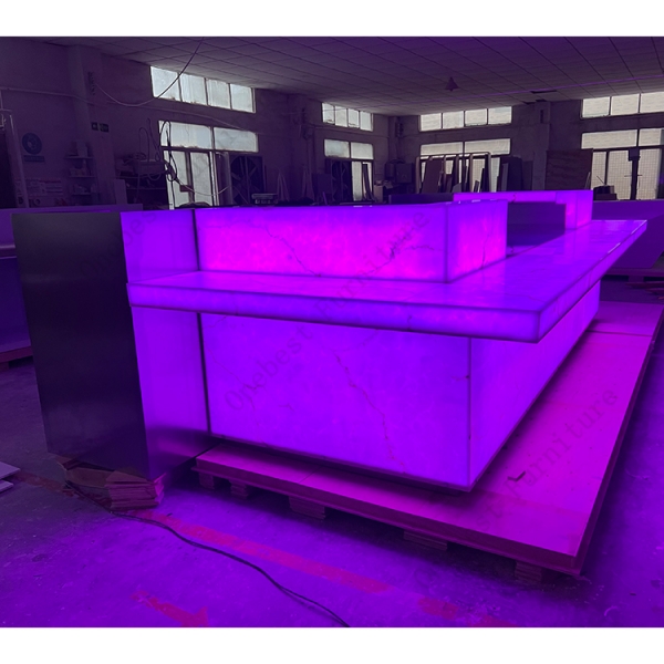 Exclusive Interior Design RGB Led Bar Counter Exported to USA