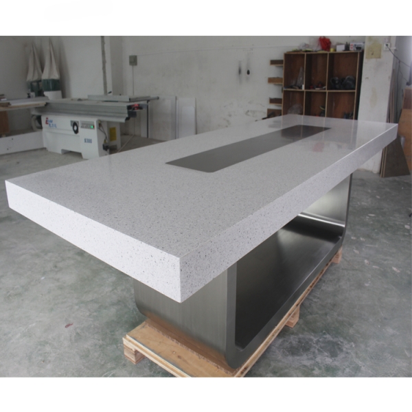 Artificial Corian stone board meeting conference table