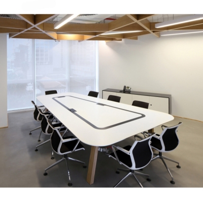 Hotel office stackable conference table and chairs