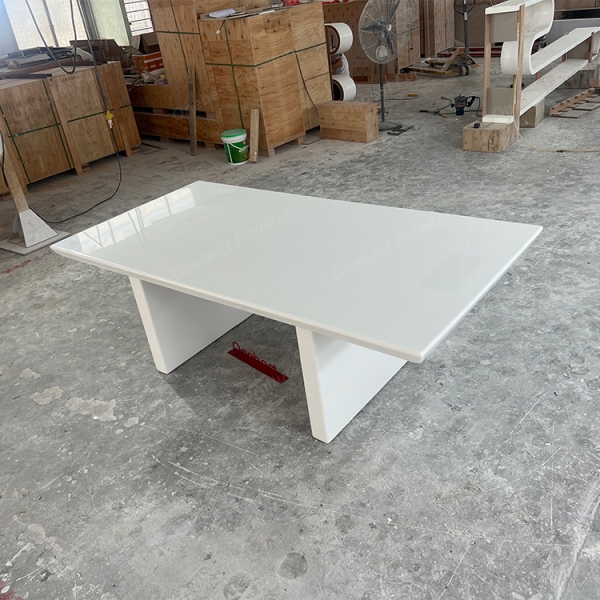 Small Size Boardroom Tables Modern Marble Conference Table White