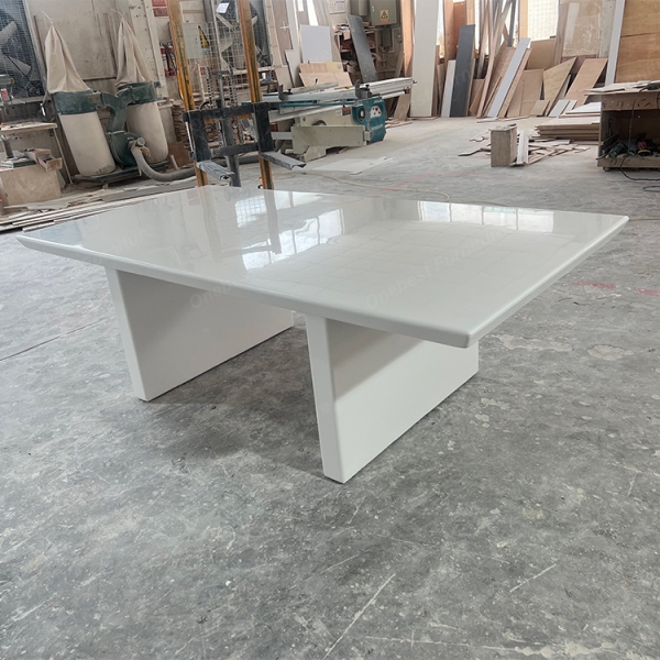 Small Size Boardroom Tables Modern Marble Conference Table White