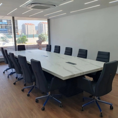 Quartz Marble Stone Executive Boardroom Table Modern Conference Desk