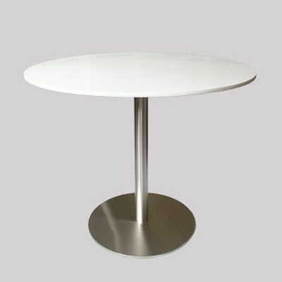 Round Shape Top Modern Design White Dining Tables...