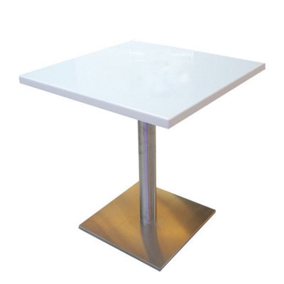 Square KFC Dining Room Table Modern with Gold Base...