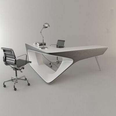 Modern Design L Shaped Office Furniture Desk White...