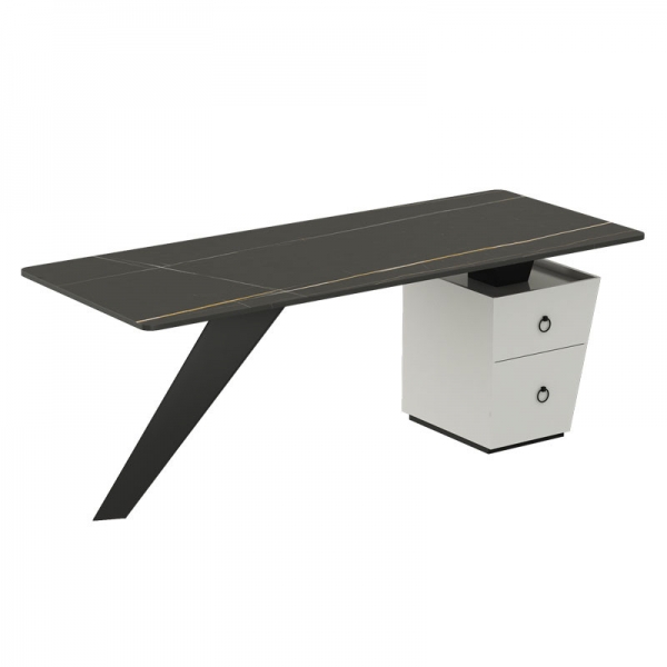 Best Sale Office Desk with Pop Up Box White Table