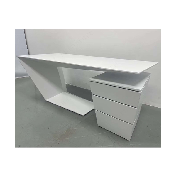 Waiting Room Area Vip Office Desk with Solid Surface Under Storage