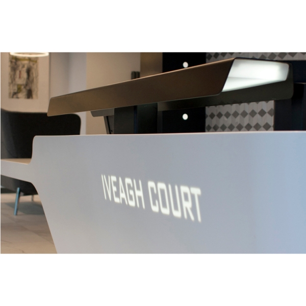 Custom made artificial marble nurse station reception desk furniture