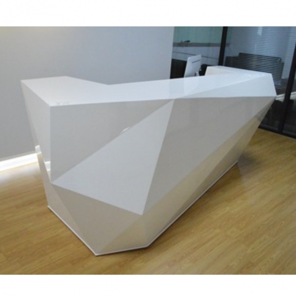 India Made Artificial Marble Luxury Front Desk Table Reception