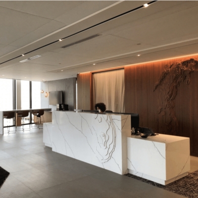 Reception Counter Design for Library High End Marble Front Desk