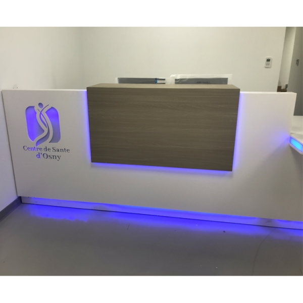 Handicapped Used White Led Reception with Chair
