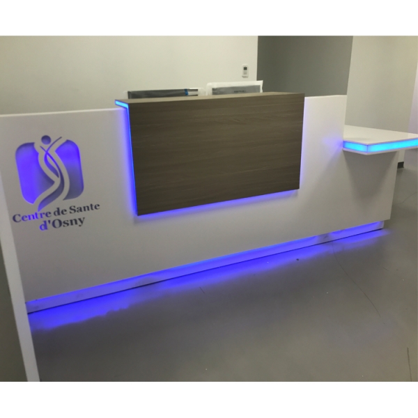 Handicapped Used White Led Reception with Chair