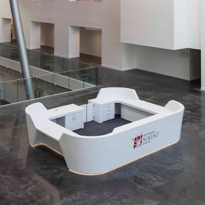 Large Size Tourist Attraction Ticket Counter Modern Reception Desk