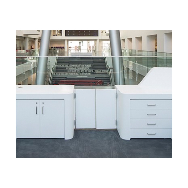 Large Size Tourist Attraction Ticket Counter Modern Reception Desk