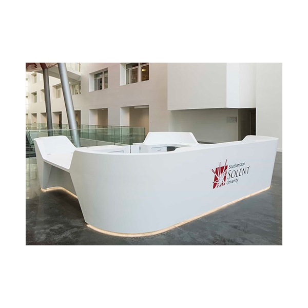 Large Size Tourist Attraction Ticket Counter Modern Reception Desk