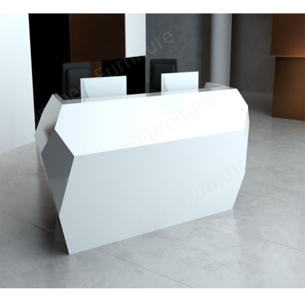 Black Marble Automotive Reception Desk Podium Corporate Reception Counter