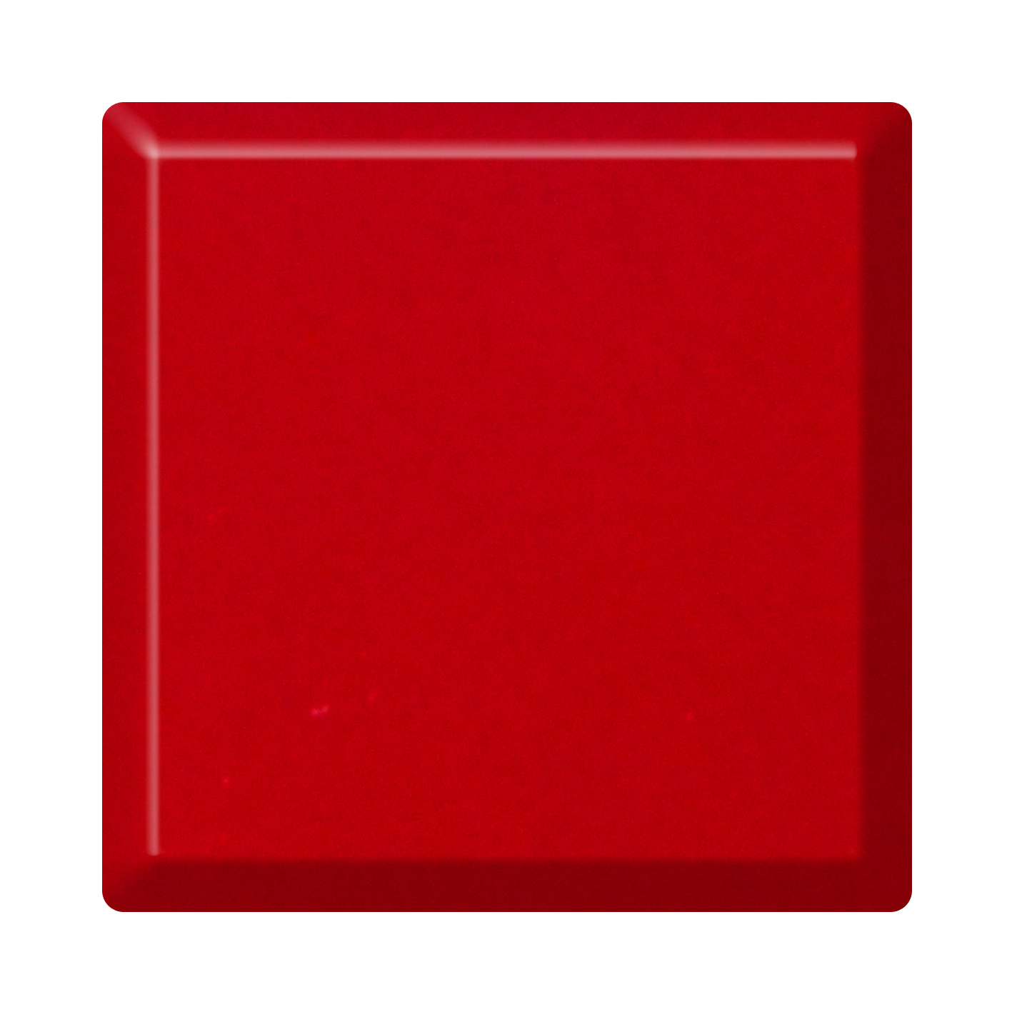 Red acrylic solid surface vanity